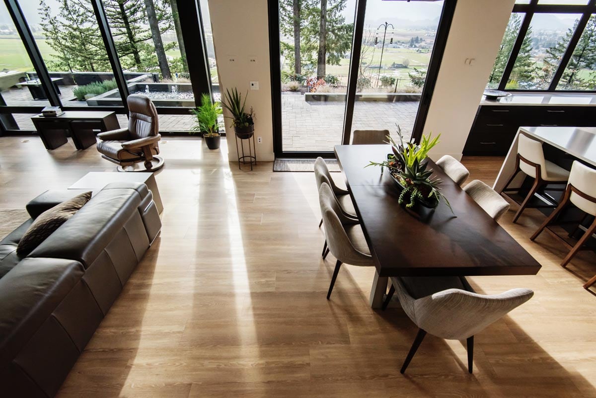 open concept hardwood floors